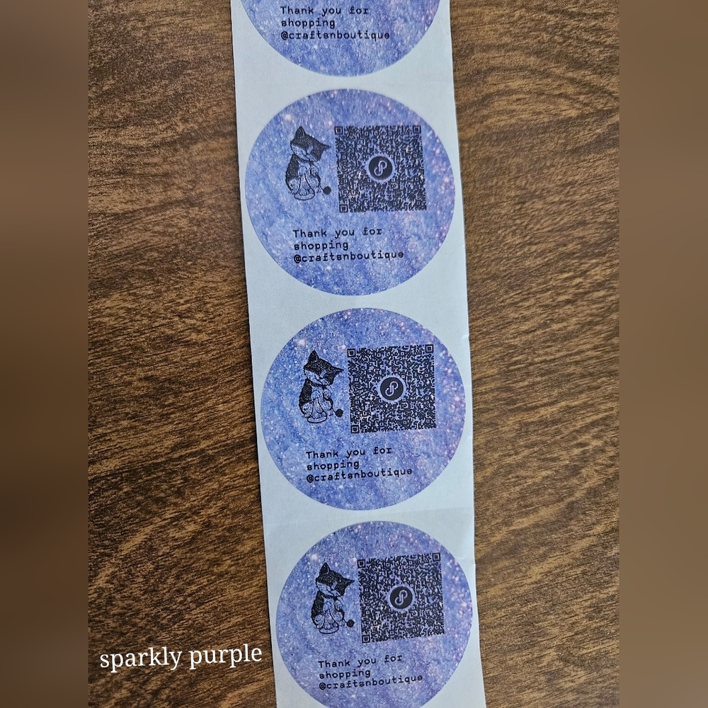 50 Custom Thank You stickers - Picture 4 of 4